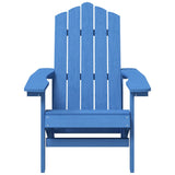 NNEVL Garden Adirondack Chair with Table HDPE Aqua Blue