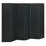 NNEVL 6-Panel Room Dividers 2 pcs Black 240x180 cm Steel