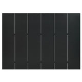 NNEVL 6-Panel Room Dividers 2 pcs Black 240x180 cm Steel