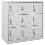 NNEVL Locker Cabinets 2 pcs Light Grey 90x45x92.5 cm Steel