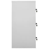 NNEVL Locker Cabinets 2 pcs Light Grey 90x45x92.5 cm Steel