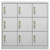 NNEVL Locker Cabinets 5 pcs Light Grey 90x45x92.5 cm Steel