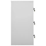 NNEVL Locker Cabinets 5 pcs Light Grey 90x45x92.5 cm Steel
