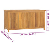 NNEVL Garden Box 114x50x58 cm Solid Wood Teak