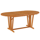 NNEVL Garden Table 200x100x75 cm Solid Wood Eucalyptus