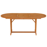 NNEVL Garden Table 200x100x75 cm Solid Wood Eucalyptus