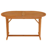 NNEVL Garden Table 200x100x75 cm Solid Wood Eucalyptus