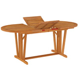 NNEVL Garden Table 200x100x75 cm Solid Wood Eucalyptus