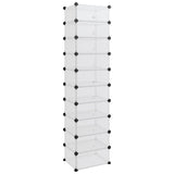 NNEVL Shoe Rack Transparent 44x32x174 cm PP