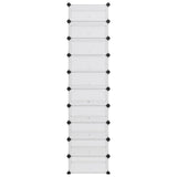 NNEVL Shoe Rack Transparent 44x32x174 cm PP