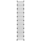 NNEVL Shoe Rack Transparent 44x32x174 cm PP