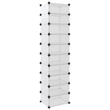 NNEVL Shoe Rack Transparent 44x32x174 cm PP