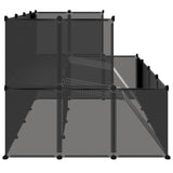NNEVL Small Animal Cage Black 143x107x93 cm PP and Steel