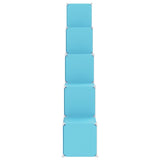 NNEVL Cube Storage Cabinet for Kids with 15 Cubes Blue PP