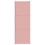 NNEVL Cube Storage Cabinet for Kids with 6 Cubes Pink PP
