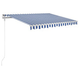 NNEVL Automatic Retractable Awning 300x250 cm Blue and White