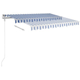 NNEVL Automatic Retractable Awning 300x250 cm Blue and White