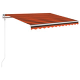 NNEVL Automatic Retractable Awning 300x250 cm Orange and Brown