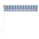 NNEVL Automatic Retractable Awning 350x250 cm Blue and White