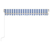 NNEVL Automatic Retractable Awning 400x300 cm Blue and White