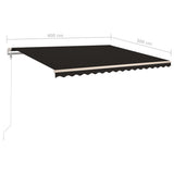 NNEVL Automatic Retractable Awning 400x300 cm Anthracite