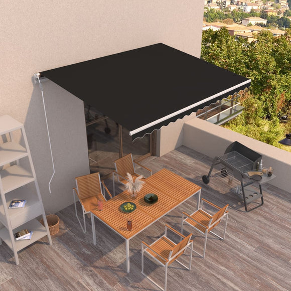 NNEVL Automatic Retractable Awning 400x300 cm Anthracite
