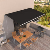 NNEVL Automatic Retractable Awning 500x300 cm Anthracite