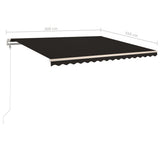 NNEVL Automatic Retractable Awning 400x350 cm Anthracite