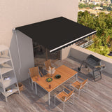 NNEVL Automatic Retractable Awning 400x350 cm Anthracite