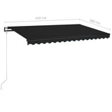 NNEVL Automatic Retractable Awning 450x300 cm Anthracite