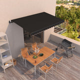 NNEVL Automatic Retractable Awning 450x300 cm Anthracite