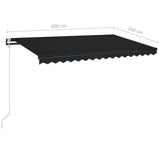 NNEVL Automatic Retractable Awning 400x350 cm Anthracite