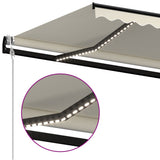 NNEVL Automatic Awning with LED&Wind Sensor 300x250 cm Cream