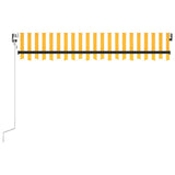 NNEVL Automatic Awning with LED&Wind Sensor 300x250 cm Yellow/White