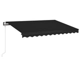 NNEVL Automatic Awning with LED&Wind Sensor 300x250 cm Anthracite