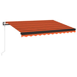 NNEVL Automatic Awning with LED&Wind Sensor 300x250 cm Orange/Brown