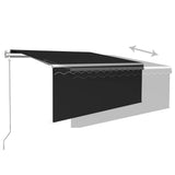 NNEVL Automatic Retractable Awning with Blind 3.5x2.5m Anthracite