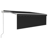 NNEVL Automatic Retractable Awning with Blind 4x3m Anthracite