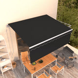 NNEVL Automatic Retractable Awning with Blind 4x3m Anthracite