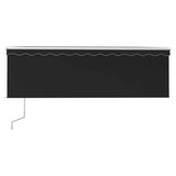 NNEVL Automatic Retractable Awning with Blind 4.5x3m Anthracite