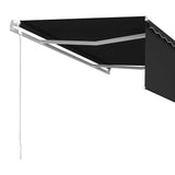 NNEVL Automatic Retractable Awning with Blind 4.5x3m Anthracite