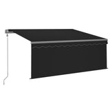 NNEVL Automatic Retractable Awning with Blind 3.5x2.5m Anthracite