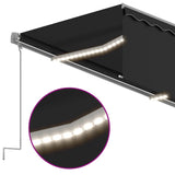 NNEVL Automatic Awning with Blind&LED&Wind Sensor 3.5x2.5m Anthracite