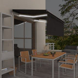 NNEVL Automatic Awning with Blind&LED&Wind Sensor 3.5x2.5m Anthracite