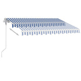 NNEVL Freestanding Automatic Awning 300x250cm Blue/White