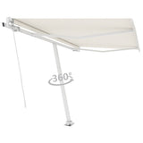 NNEVL Freestanding Automatic Awning 300x250 cm Cream