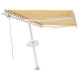 NNEVL Freestanding Automatic Awning 300x250cm Yellow/White