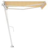 NNEVL Freestanding Automatic Awning 300x250cm Yellow/White