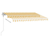 NNEVL Freestanding Automatic Awning 300x250cm Yellow/White