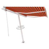 NNEVL Freestanding Automatic Awning 300x250cm Orange/Brown